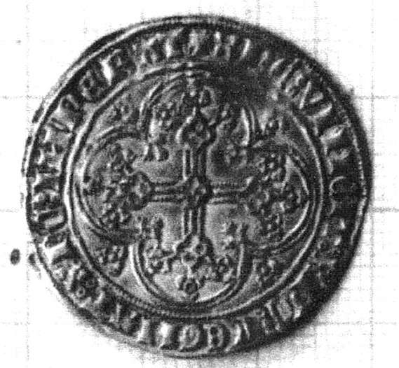 Eine der Goldmünzen (3.63 g), aufgenommen durch Herrn Dr. Berghaus vom Landesmuseum Münster am 26. Januar 1959.