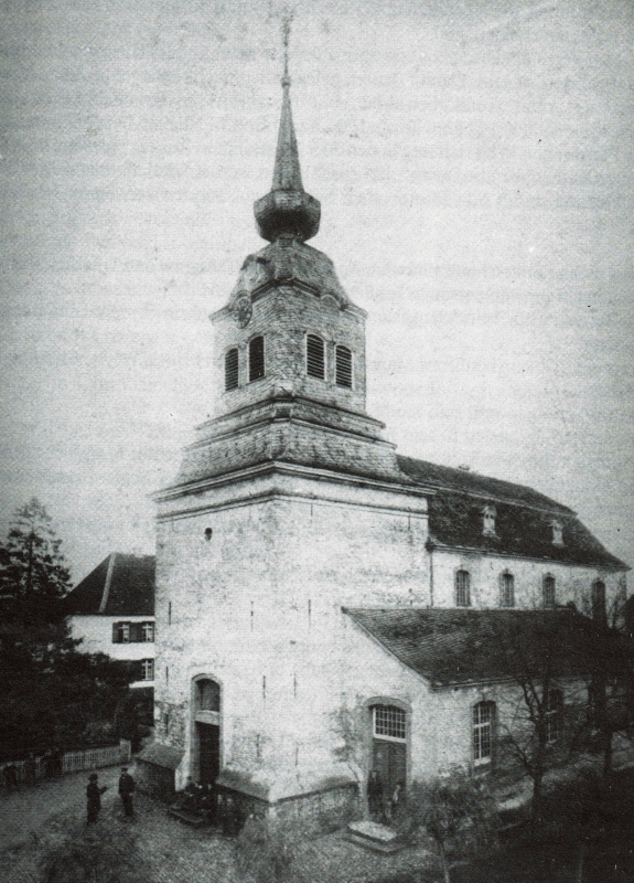 Wickrathberger Kirche um 1892, Foto Wilhem Kuhlen