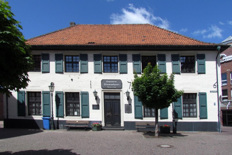 Hannen-Stammhaus, ein ehemaliges Gerichts- und Weinhaus im Zentrum von Korschenbroich